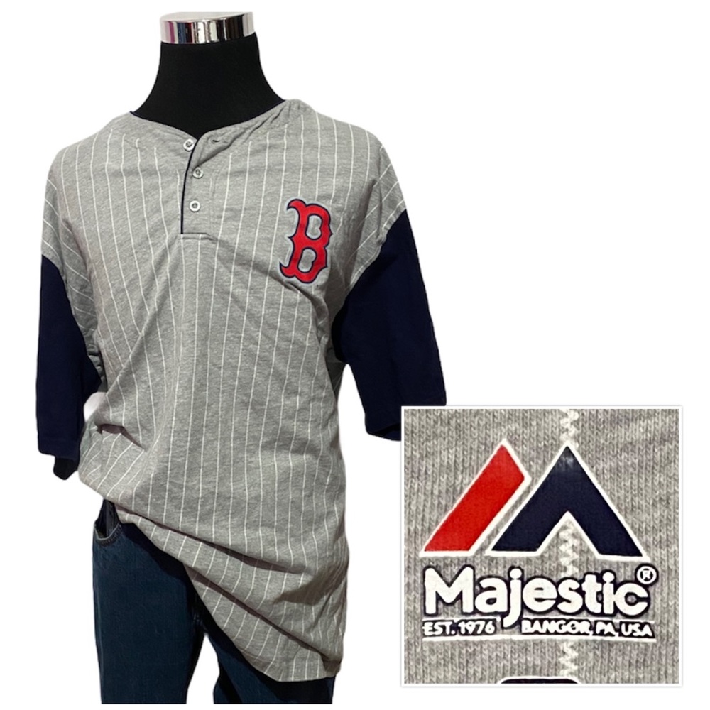 Majestic Mens Boston Red Sox Baseball Shirt SZ3XLT